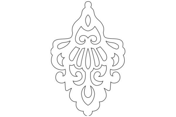 Stylized Artwork: Intricate Design with Geometric Patterns and Floral Motifs