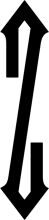 Simplistic Black and White Design: A Minimalist Arrow Logo