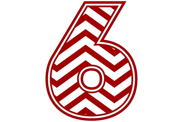 Geometric Chevron Number 6 Logo