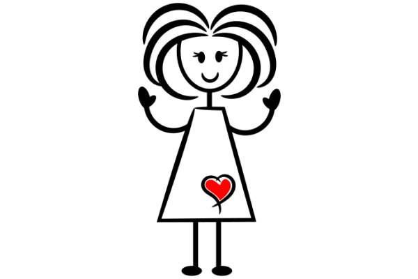Emotional Expression in Graphic Design: A Case Study of a Stylized Character with a Heart