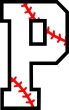 The Art of Typography: A Close-up View of a Baseball Letter 'P' with Stitching Details