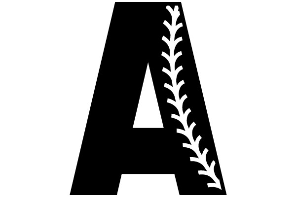 A Baseball Stitched Letter A.