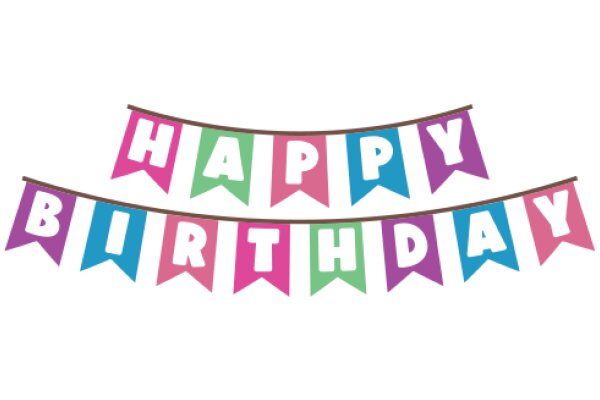 Celebrate Birthday with Colorful Banner
