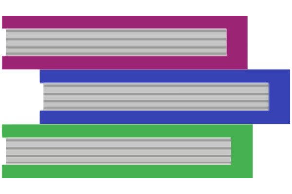 Vibrant Stacked Rectangles: A Colorful Display of Geometric Artistry