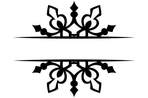 Symmetrical Artwork: A Floral Design