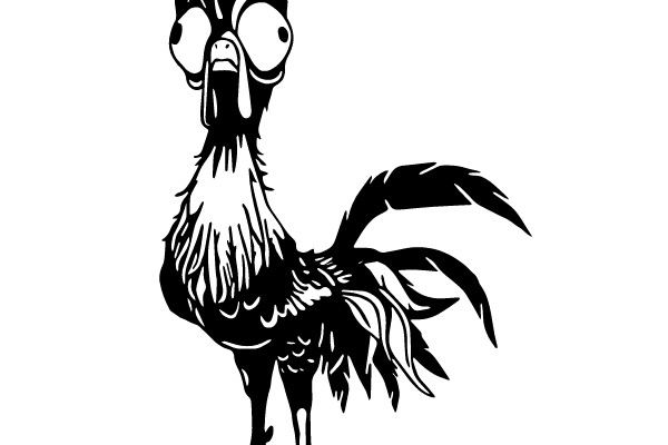 Quirky Rooster: A Whimsical Character Fusion
