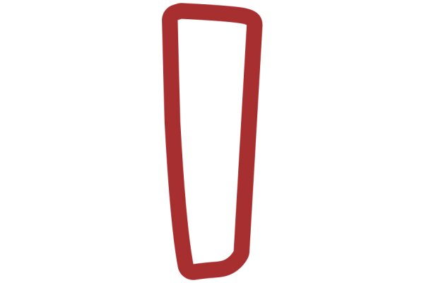 Abstract Art: A Red Line on a White Background
