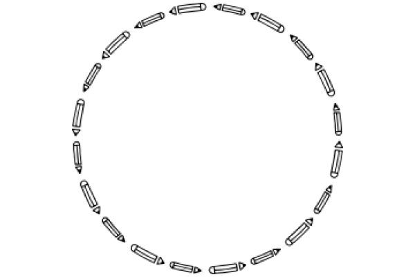 A Line of Pencils in a Circle