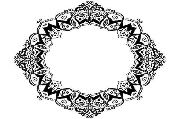 Elegant Vintage Ornament Frame