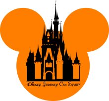 Disney Journey Can Start: A Silhouette of a Castle and a Balloon in the Sky