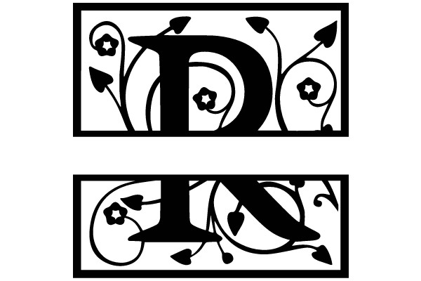 Art Nouveau Lettering and Floral Design