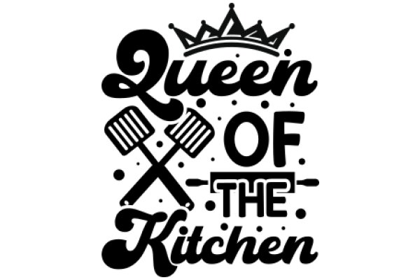Queen of the Kitchen: A Graphic Design Showcasing a Monarch's Love for Cooking