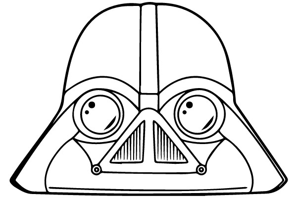 Darth Vader Helmet Outline