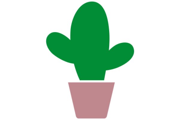 Vibrant Green Cactus in Pink Pot