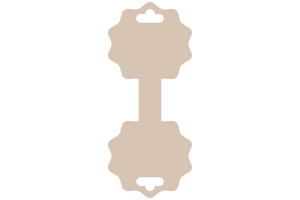Simplistic Design: A Beige Shape with a Hole in the Center