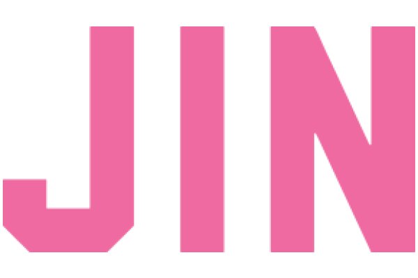 Pink Logo with the Letter 'J' in a Modern, Bold Typeface