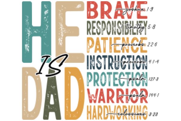 The Power of Words: A Visual Poem on the Importance of Responsibility, Patience, and Hard Work