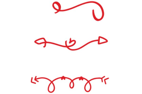 Simplistic Red Line Drawings: A Collection of Abstract Art