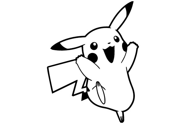 Pikachu's Joyful Leap