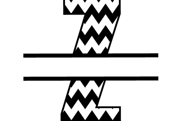 Chevron Patterned Letters