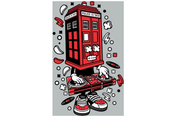 Vinyl Vibes: A Musical Adventure with a Red Police Box