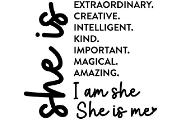 Exploring the Wonders of She: A Journey Through Extraordinary Creativity, Intelligence, Kindness, Importance, Magic, and Amazingness