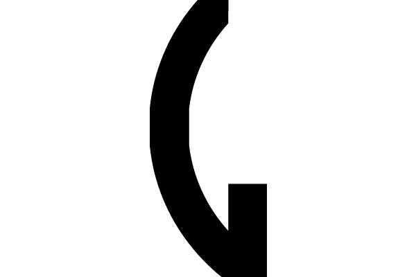 Black Curve with Short Line