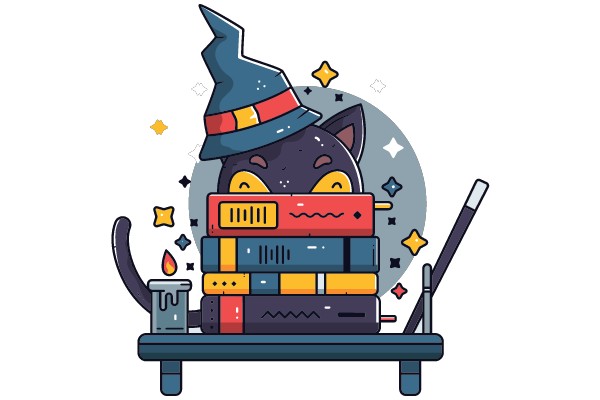 Witchy Whiskers: The Enchanted Bibliophile
