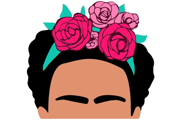 Portrait with Floral Headpiece