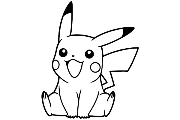 Pikachu Coloring Page
