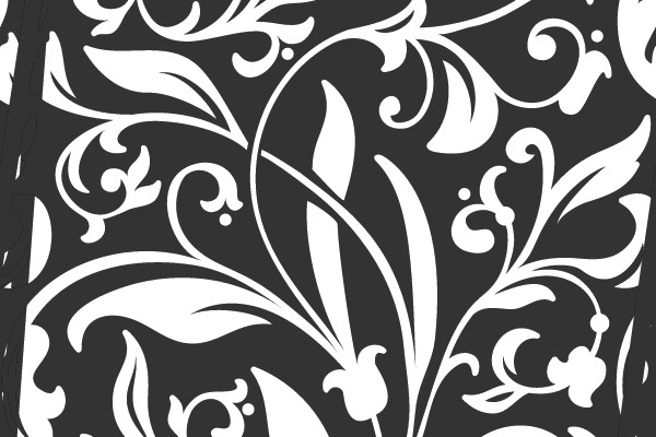 Artistic Floral Pattern within the Outline of New Mexico