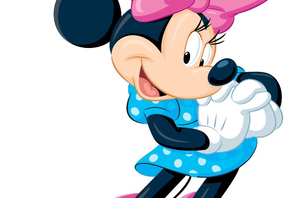 Minnie Mouse in a Polka-Dot Dress and Pink Bow