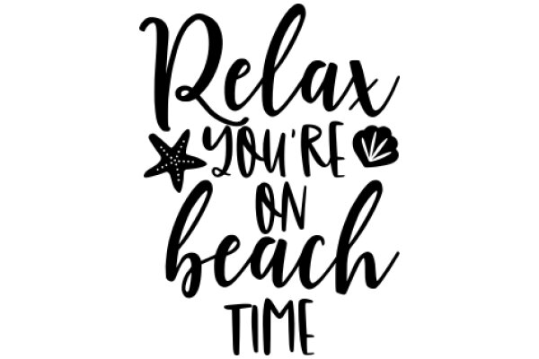 Relax, You're on Beach Time: A Playful Reminder to Slow Down and Enjoy Life's Simple Pleasures