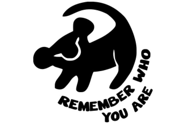 Remember Who: A Silhouette of a Cat with a Message of Empathy and Support
