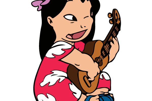 Harmony in Color: The Joyful Guitarist