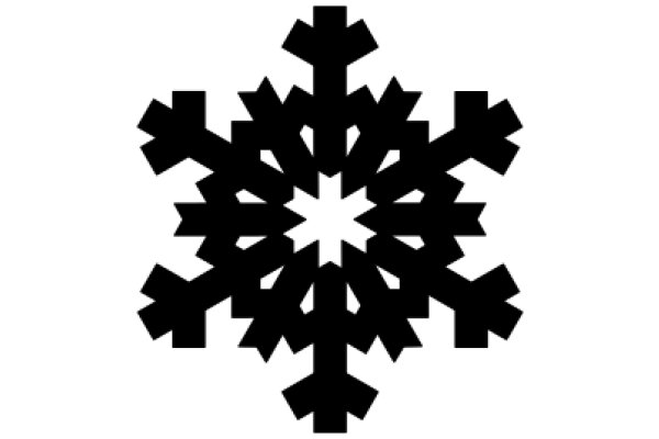 Stylized Snowflake Design in