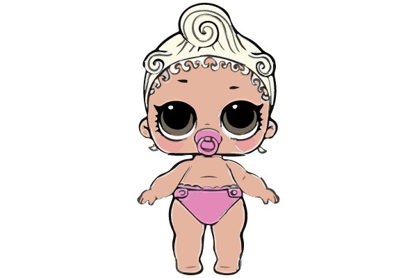 Adorable Pink Bikini Doll