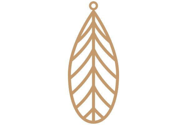 A Simple, Elegant Design: A Gold-Toned Tree Symbol