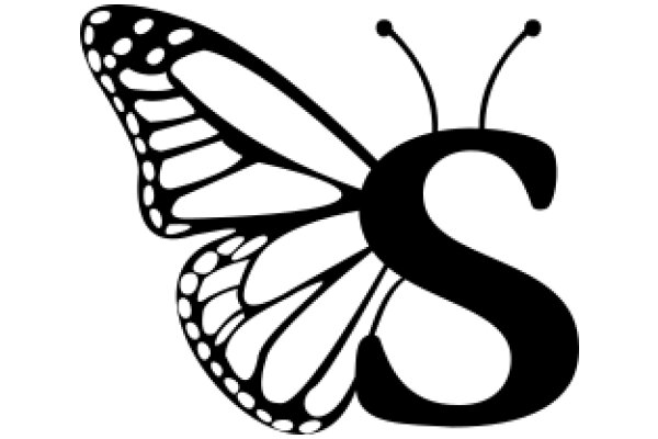 Stylized Butterfly Logo with Letter 'S'