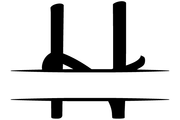 The image depicts a stylized black and white representation of a mechanical object, possibly a part of a machine or a symbol.