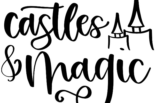 Whimsical Castle and Magic: A Graphic Design Concept