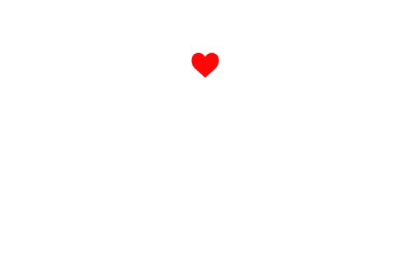 A Solitary Red Heart in a White Background