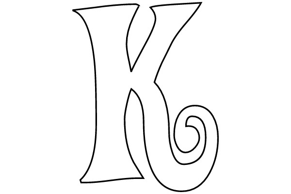 Decorative Letter K