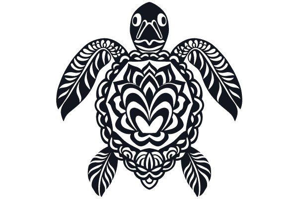 Intricate Sea Turtle Design