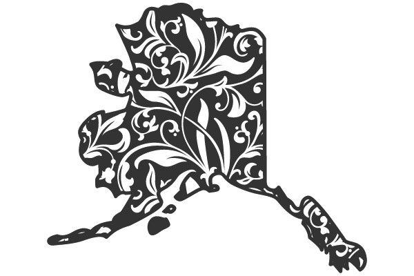 Alaska Ornate Outline