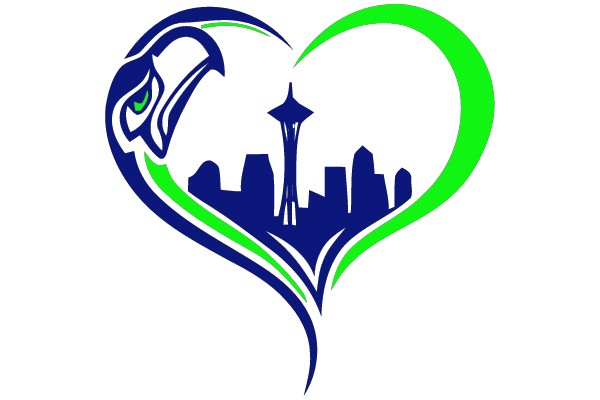 Seattle's Heart: A Fusion of Cityscape and Sports Spirit