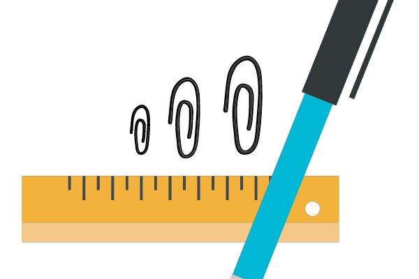Office Essentials: A Pen, Paper Clips, and a Ruler