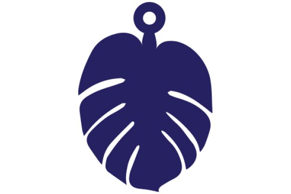 Stylized Blue Apple Icon