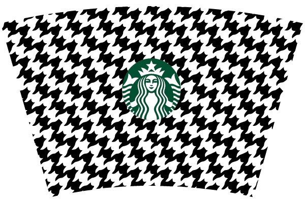 Starbucks Houndstooth Pattern