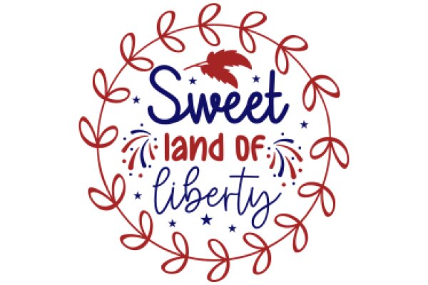 Sweet Land of Liberty: A Graphic Design Showcasing the Spirit of the United States